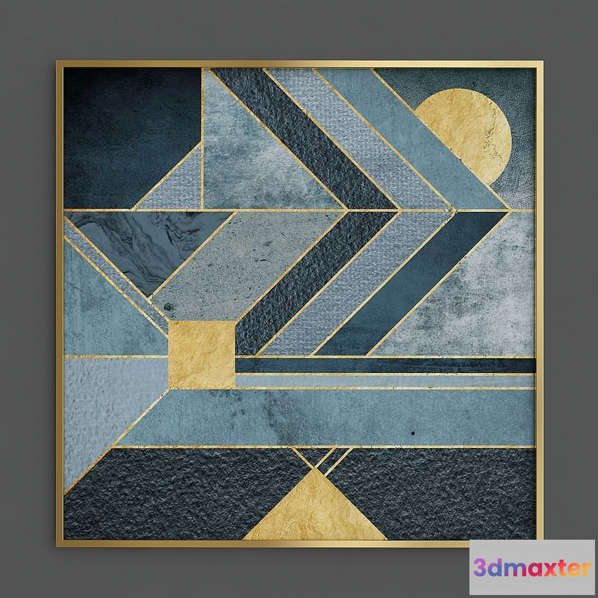 1431710 - Nordic geometric wall art 3D Max
