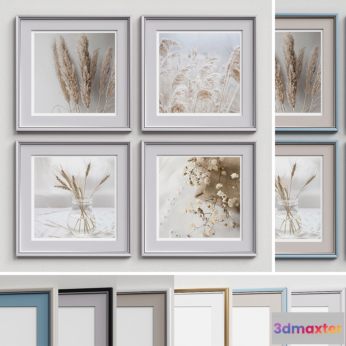 1440636 - Nice Picture Frames Set 164 3D Max