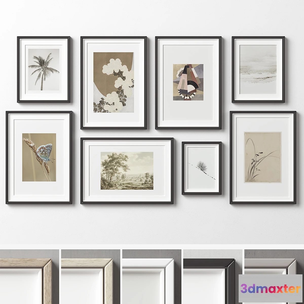 1443494 - Picture Frames Set -450 3D Max