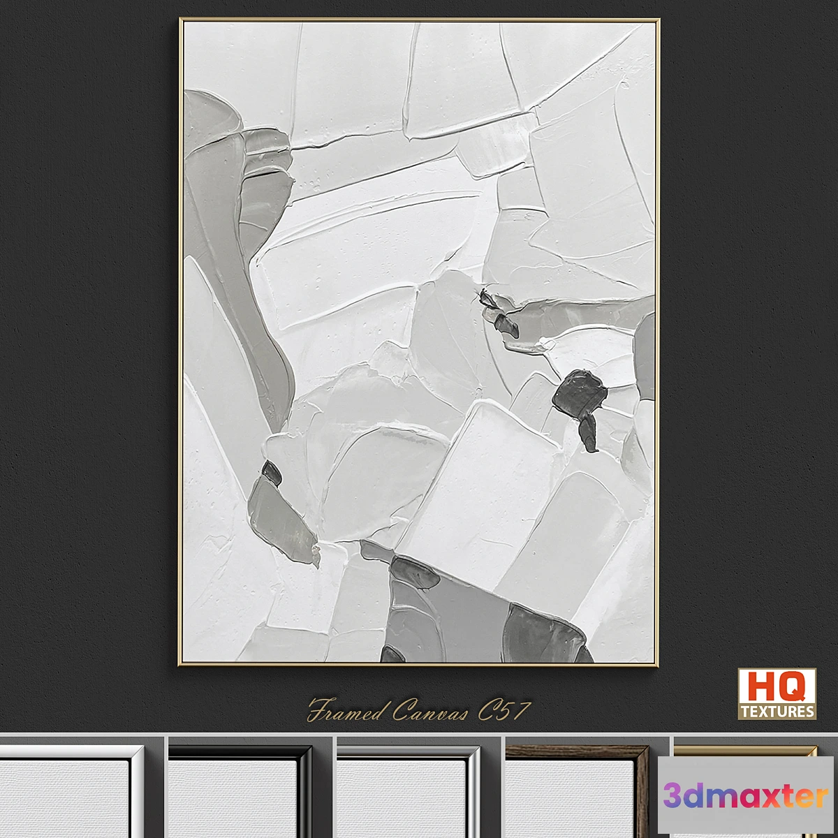 1447638 - Framed Canvas C-57 3D Max