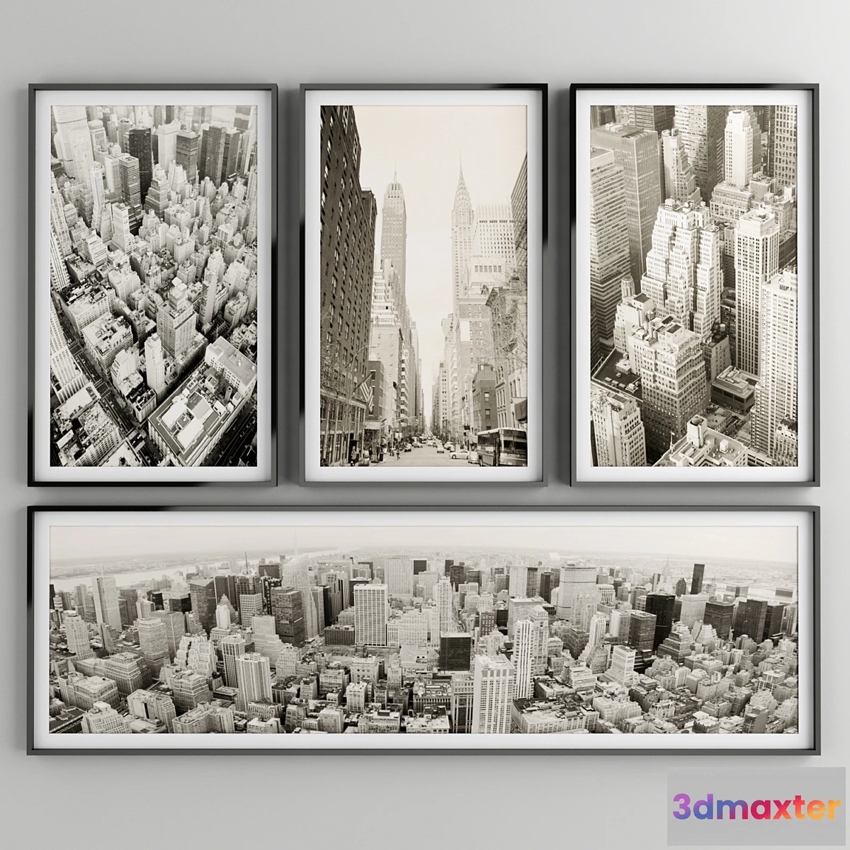 1449646 - Collection of New York View with Frame 3D Max