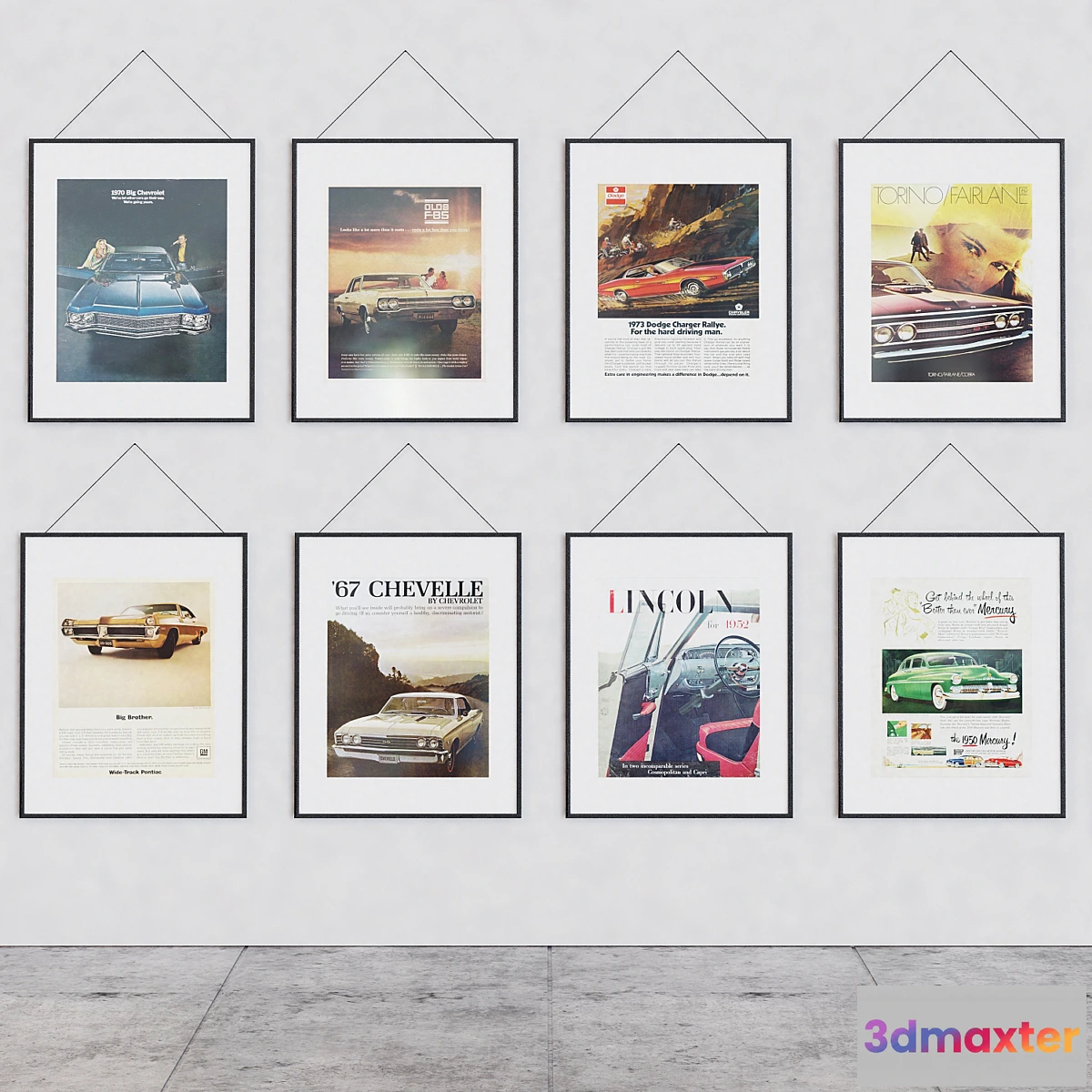 1450062 - Vintage car posters 3D Max