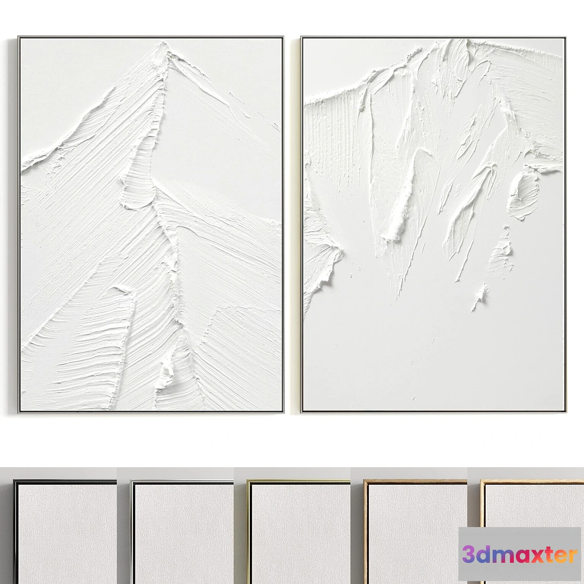 1450164 - Plaster Two Photo Frame E-125 3D Max