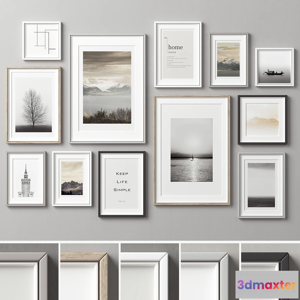 1451060 - Picture Frames Set -205 3D Max