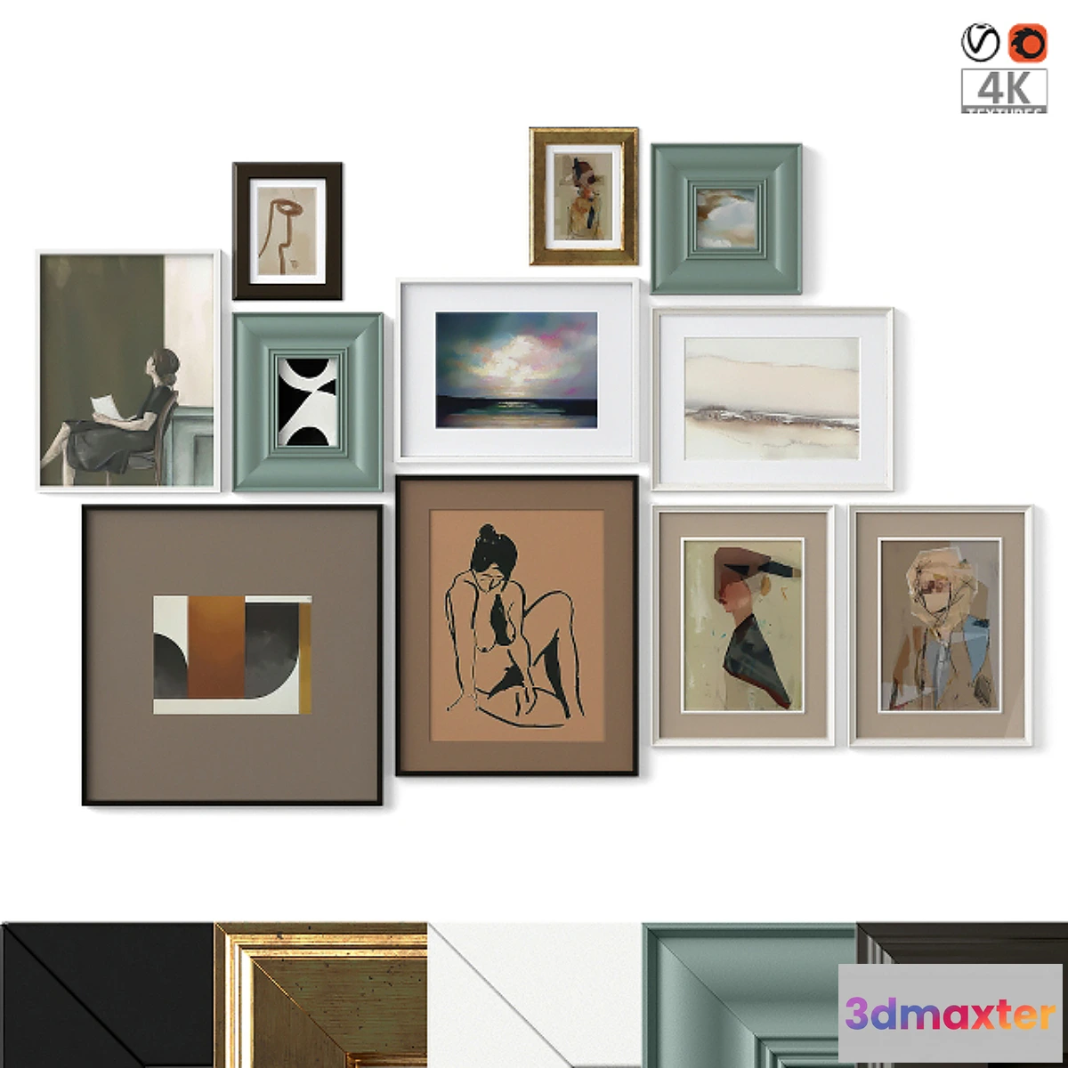 1453198 - Mixed Poster Set 16 3D Max