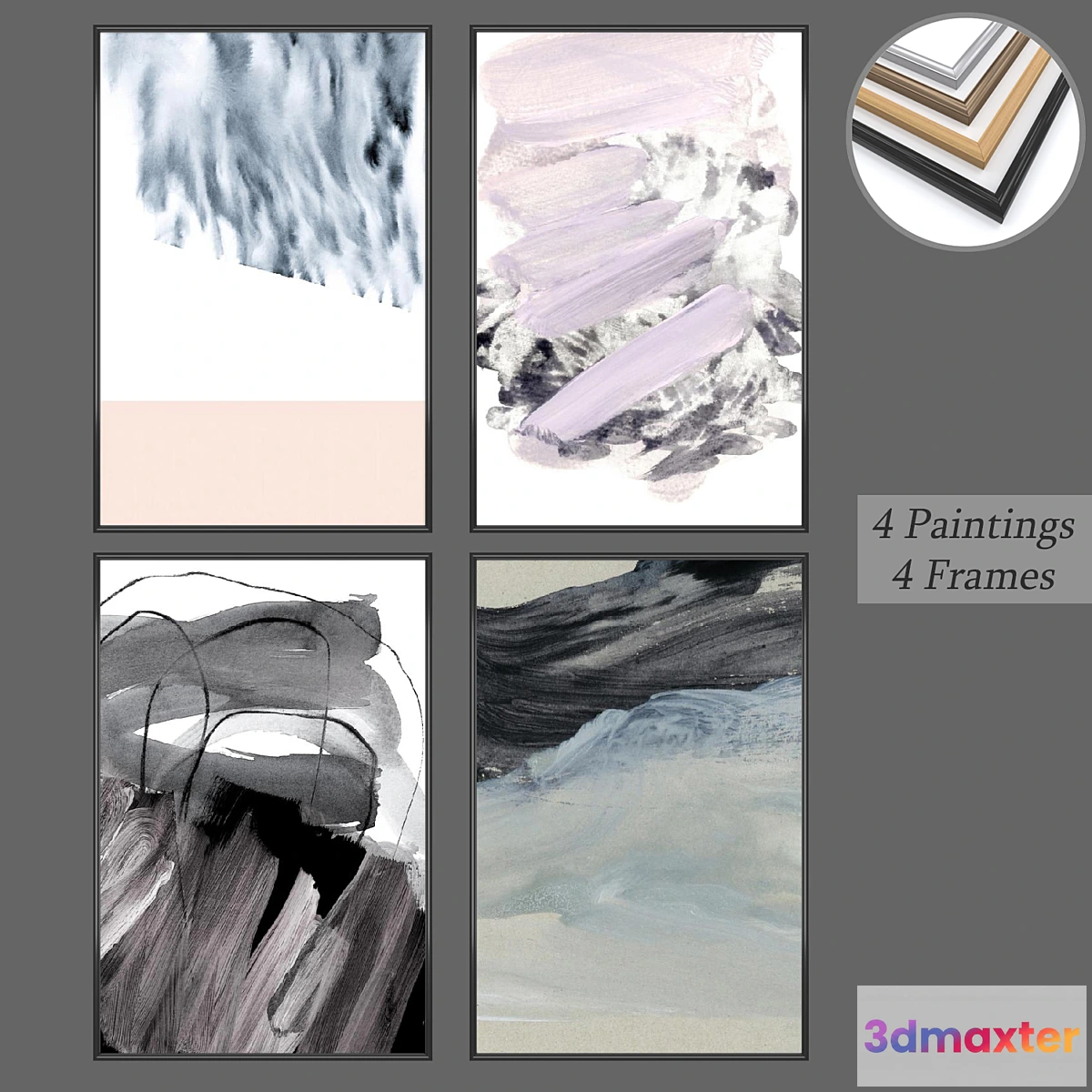 1454702 - Set from wall paintings No 599 3D Max