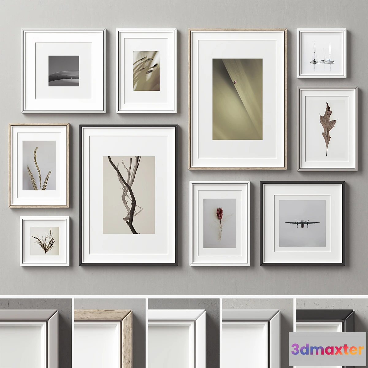 1456910 - Picture Frames Set -202 3D Max