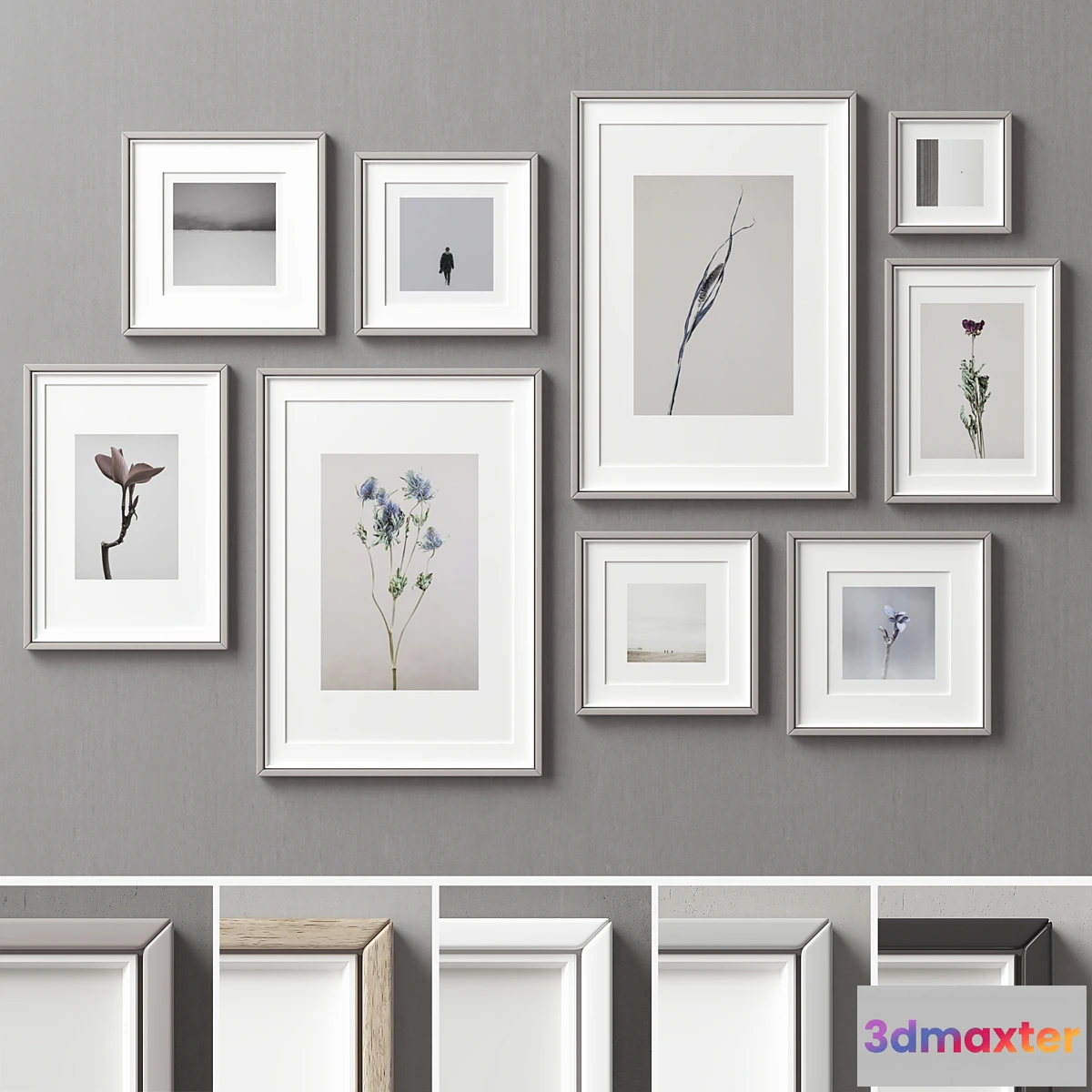 1458210 - Picture Frames Set -208 3D Max