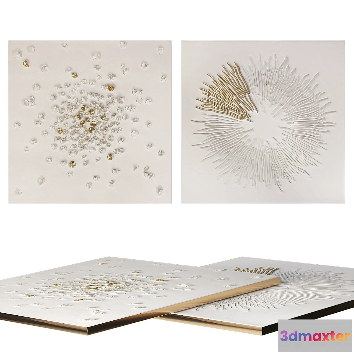 1459916 - Set of decorative panels from QUINTESSA 3D Max