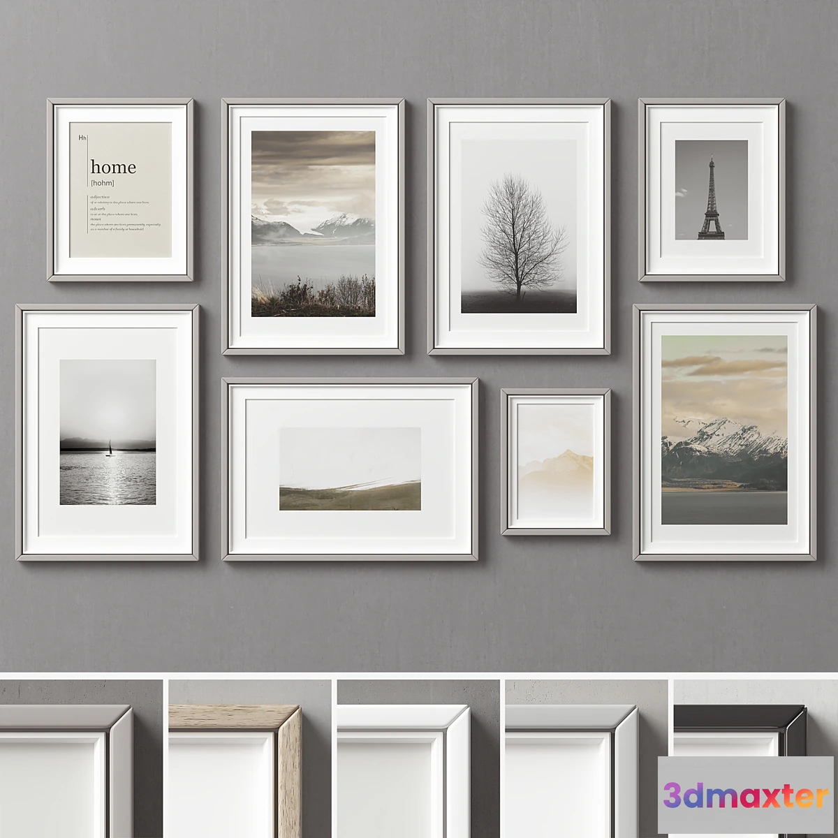 1462216 - Picture Frames Set -272 3D Max