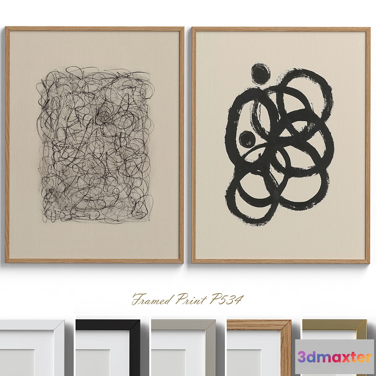 1463734 - Framed Print P-534 3D Max