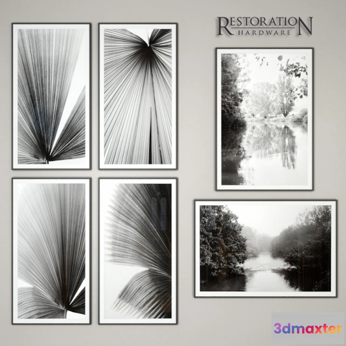 1464068 - RH Palm Fronds Art 3D Max