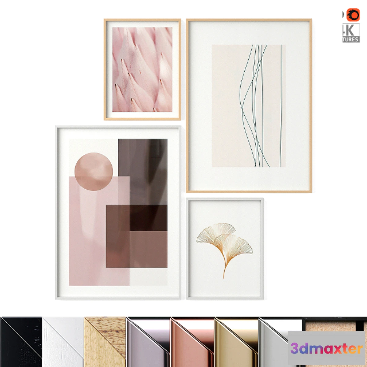 1464874 - Poste Set “Graphic Overplay” 3D Max