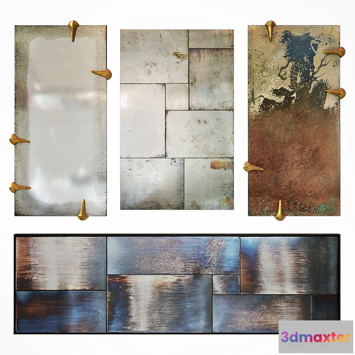 1466772 - Mirror Arteriors Set_2 3D Max