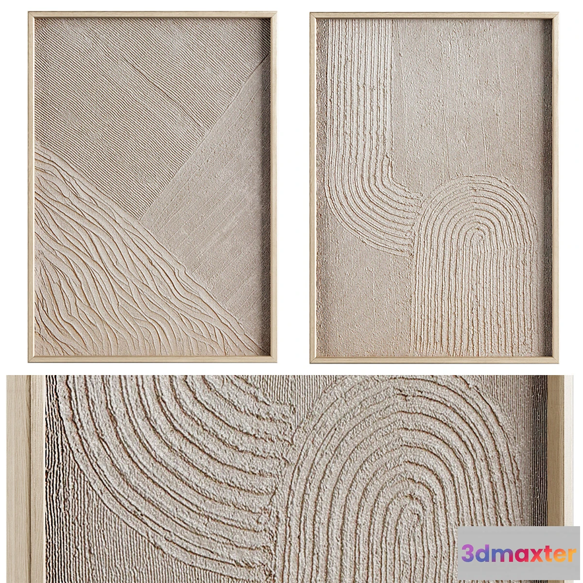 1469686 - Plaster Paintings Set 01 3D Max