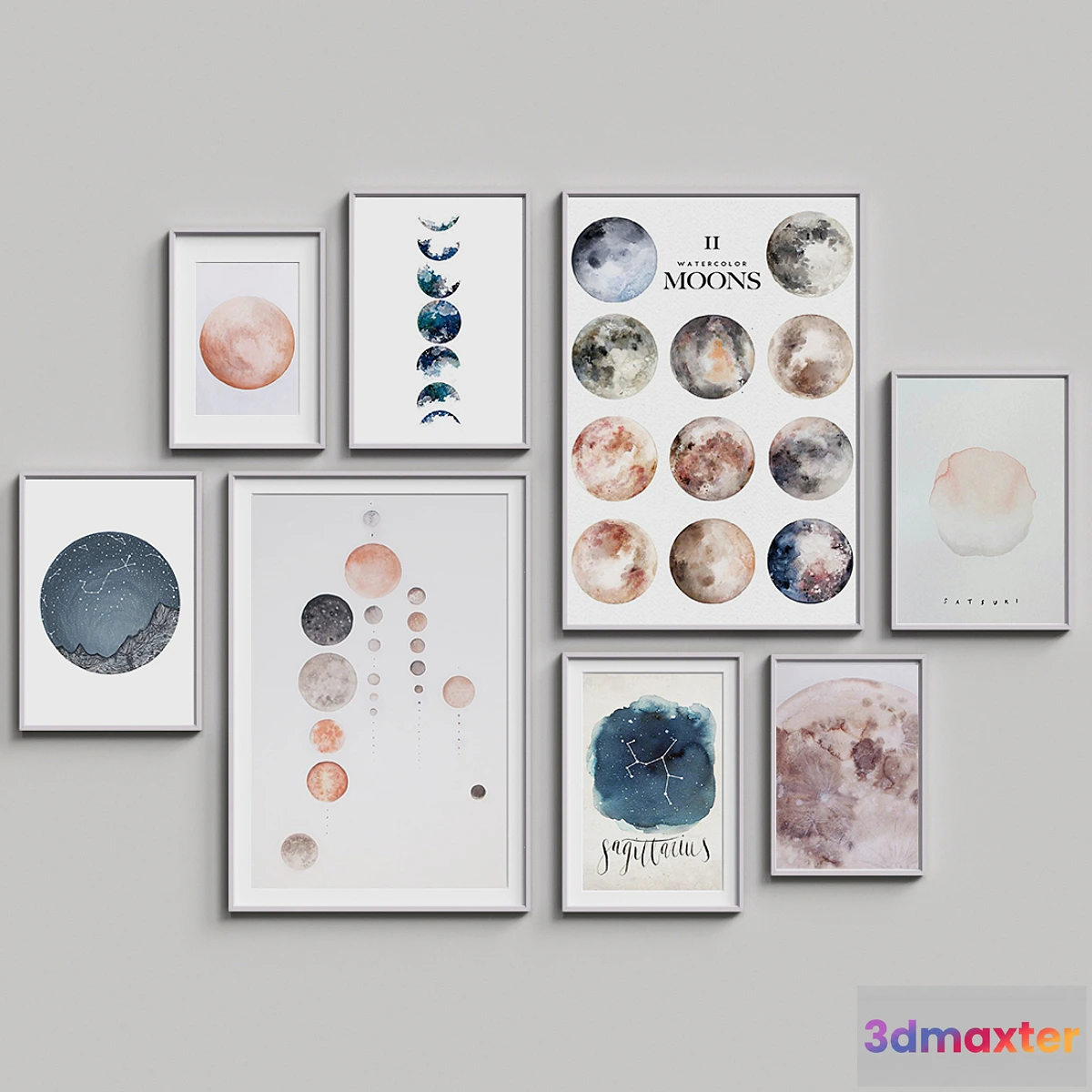 1469742 - Nice Picture Frames Set 38 3D Max