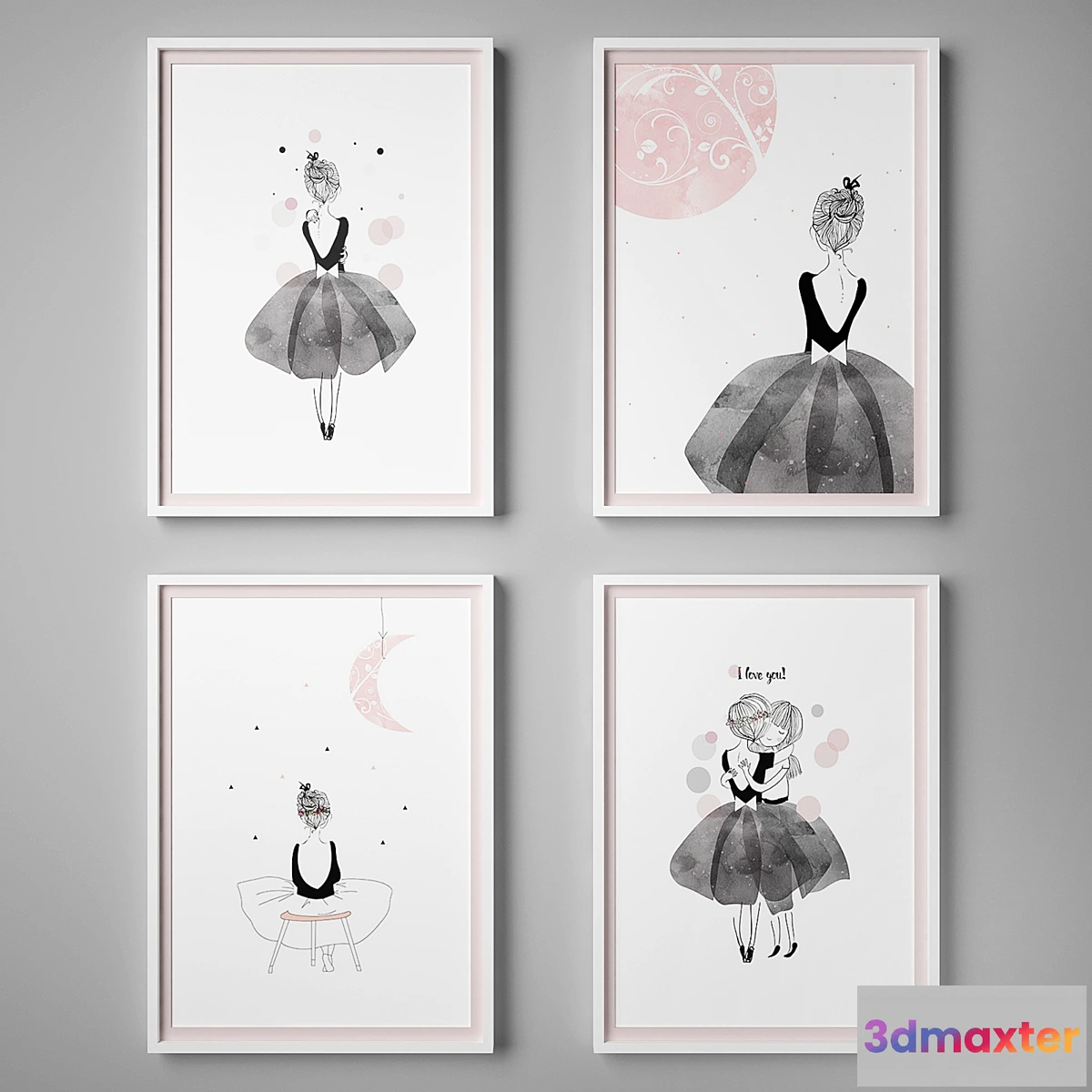 1471940 - Set of paintings 36 3D Max