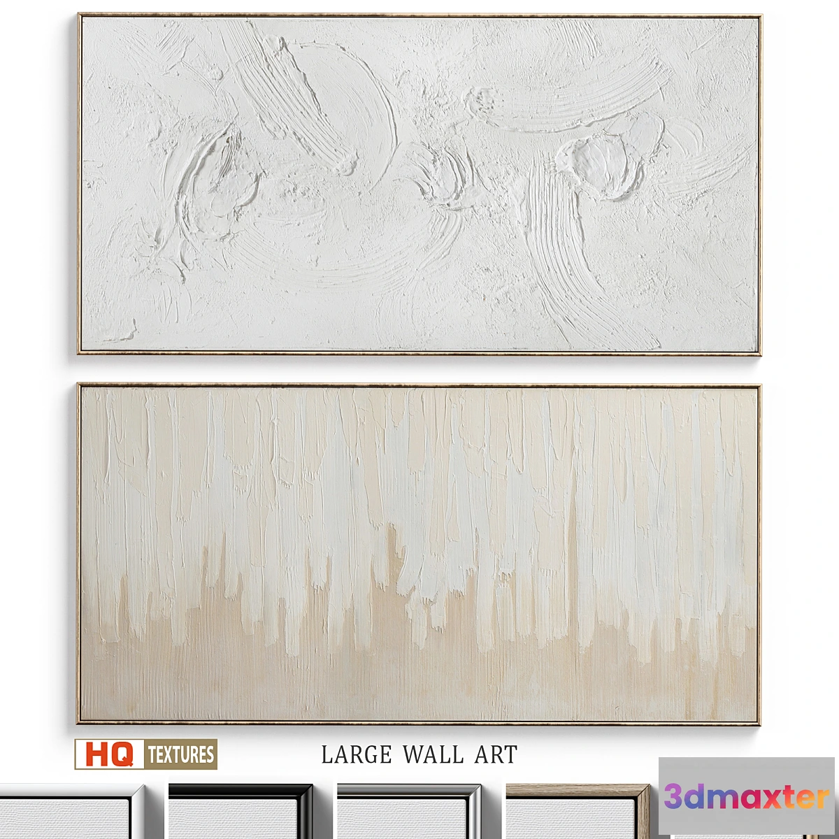 1473018 - Panoramic Abstract Plaster Wall Art C-337 3D Max