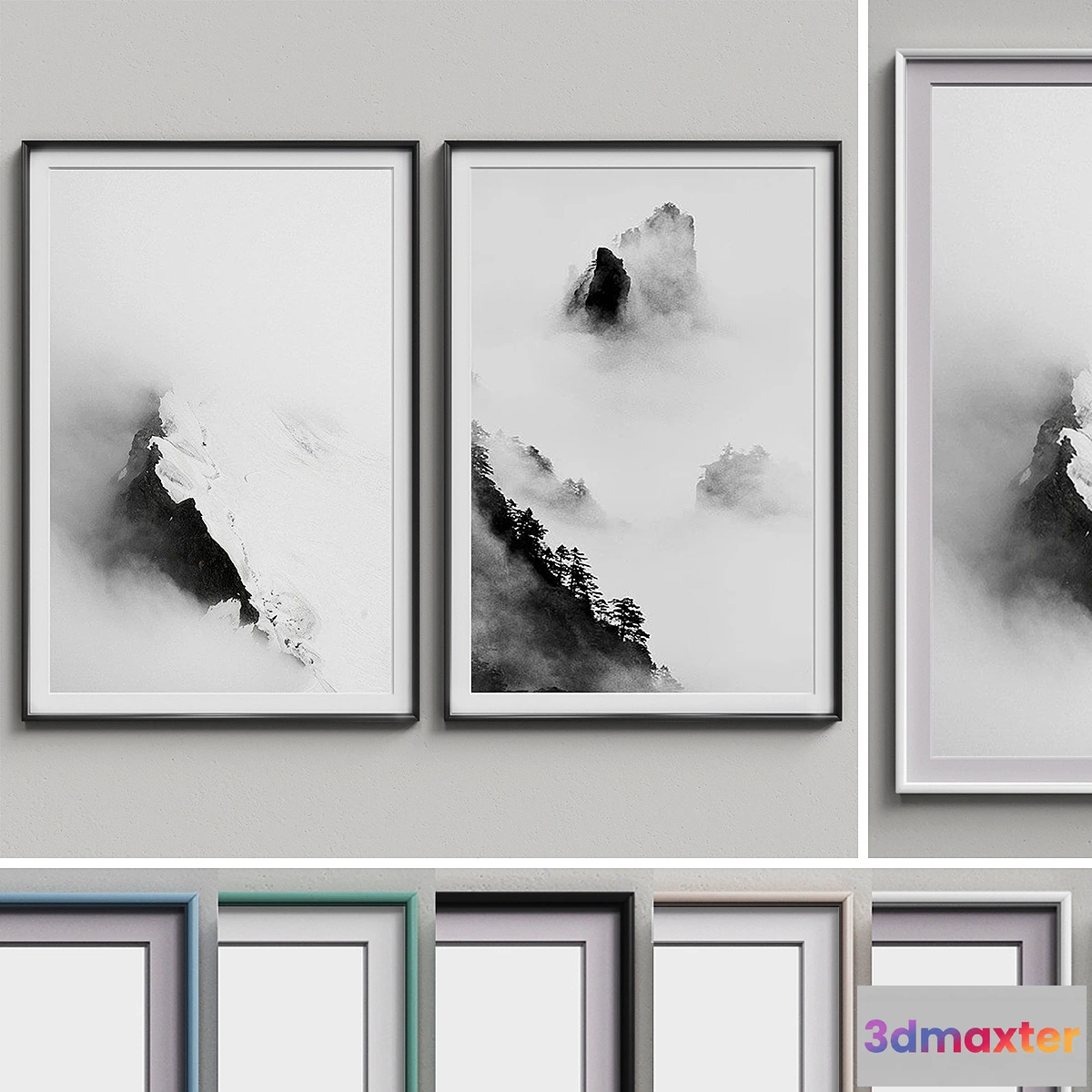 1473936 - Nice Picture Frames Set 151 3D Max