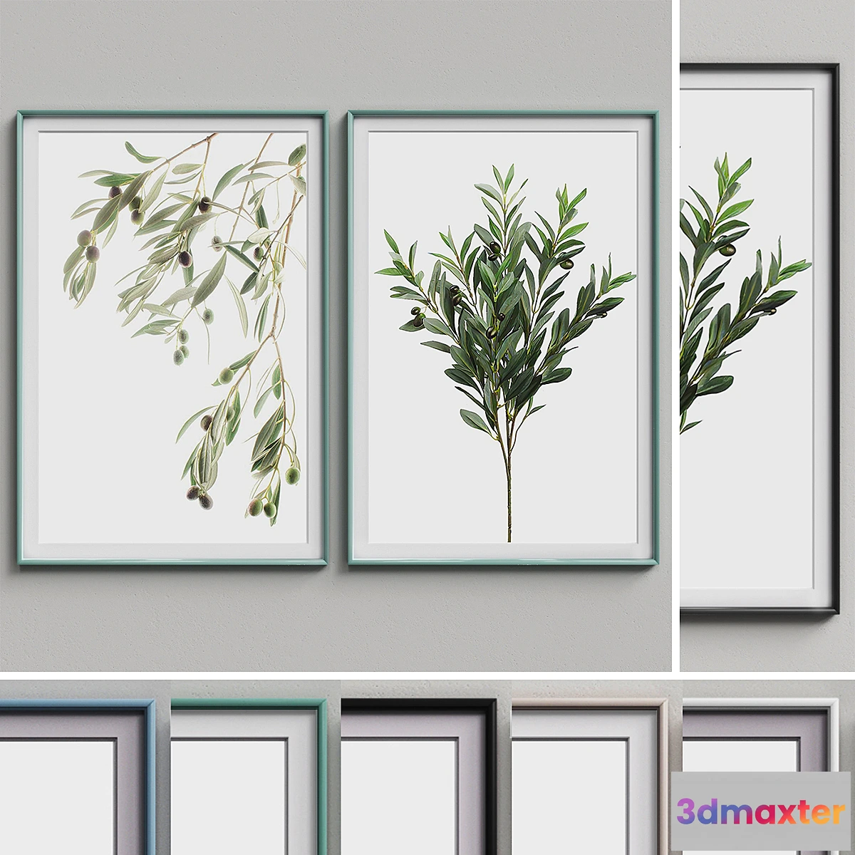 1474082 - Nice Picture Frames Set 174 3D Max