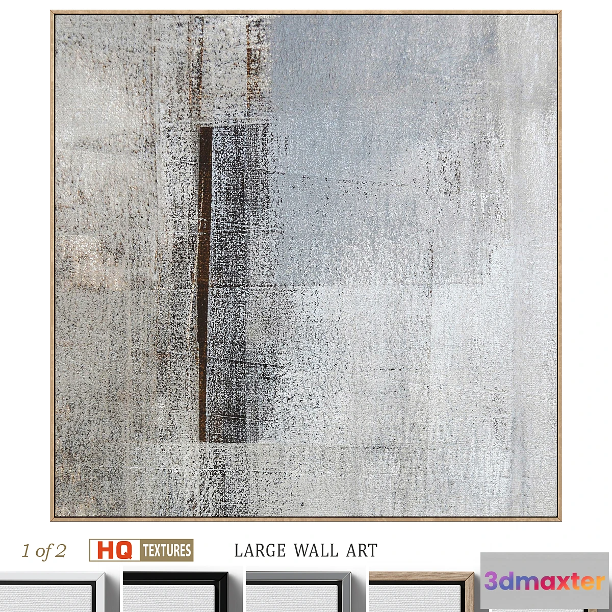 1475154 - Large Textural Abstract Neutral Wall Art C-604 3D Max