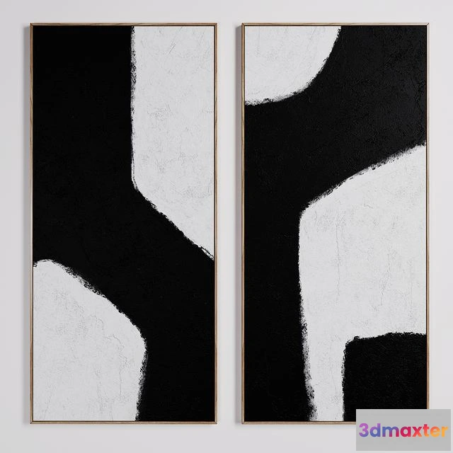 1539441 - Set wall paintings Dopio AM.PM LaRedoute 3D Max