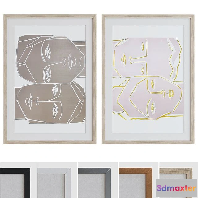 1546123 - Picture Frame Set 1215 3D Max