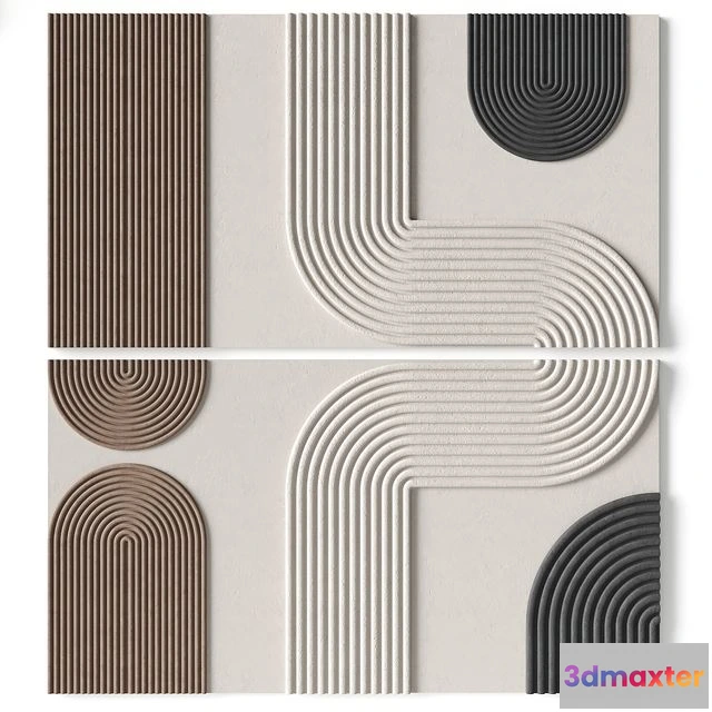 1552325 - Relief artwork 39 - 3d art wall decor - Panel 3D Max