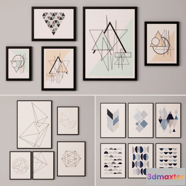 1555353 - Collection of paintings-12 3D Max
