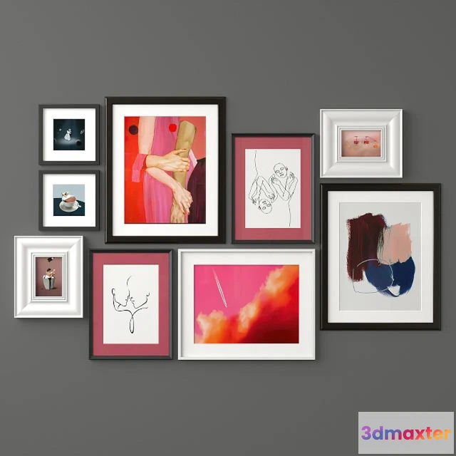 1562337 - Mixed Poster Set 40 (Knoppang Virserum Ribba) 3D Max