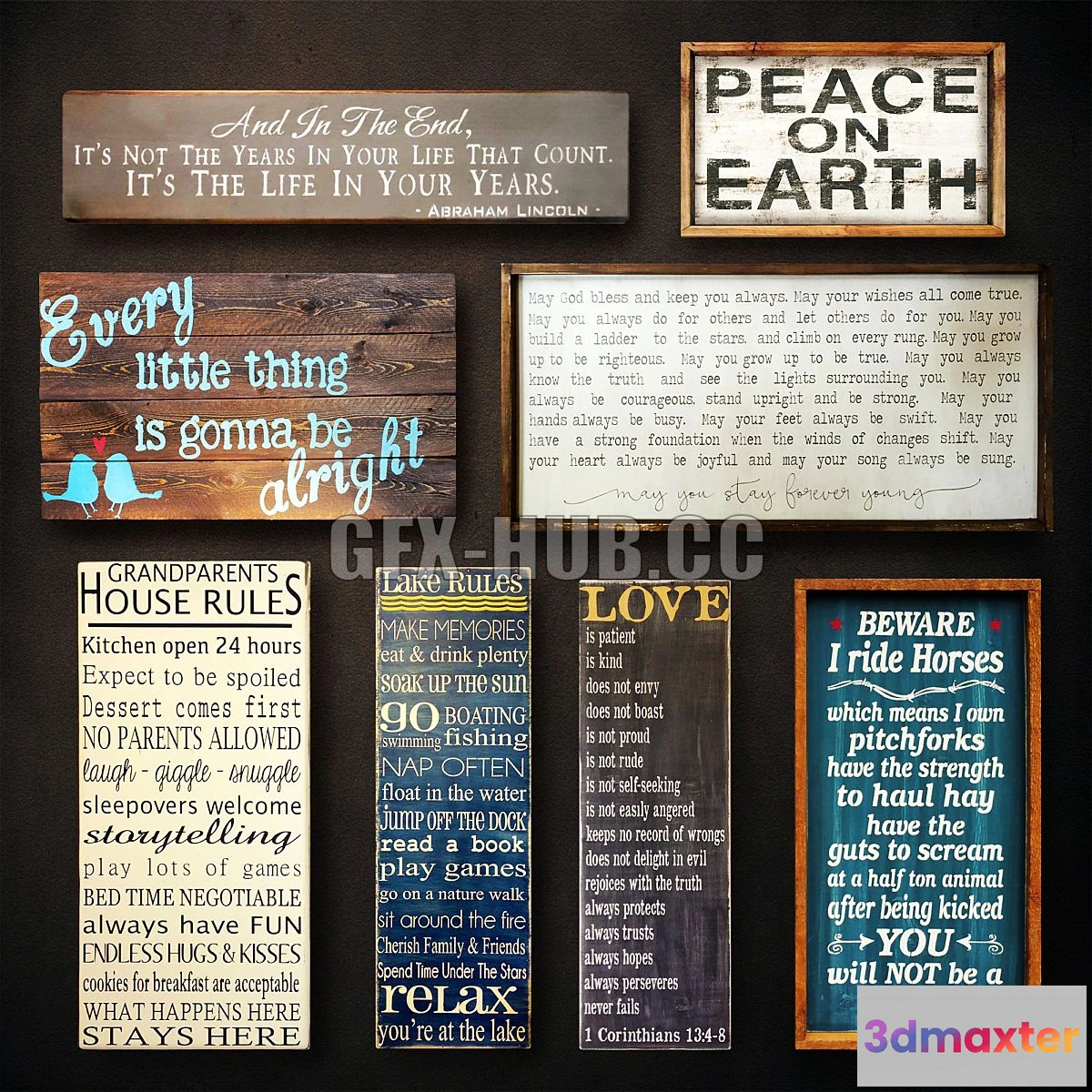 1564538 - Wooden panels Collection 27 3D Max