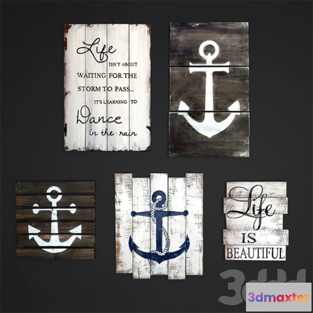 1565084 - wooden posters 3D Max