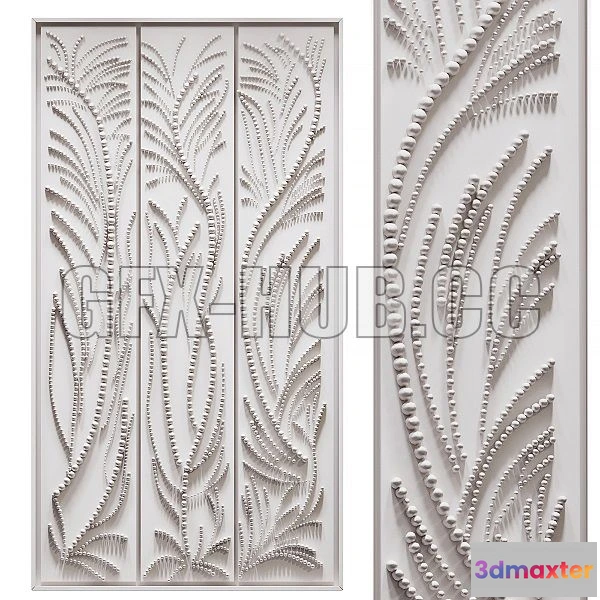 1566054 - Volumetric Panel Vegetal Jane Puylagarde 3D Max