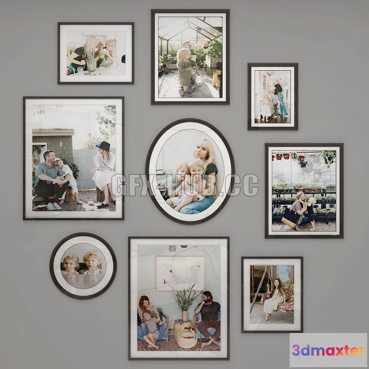 1566214 - Family photo set 3 3D Max