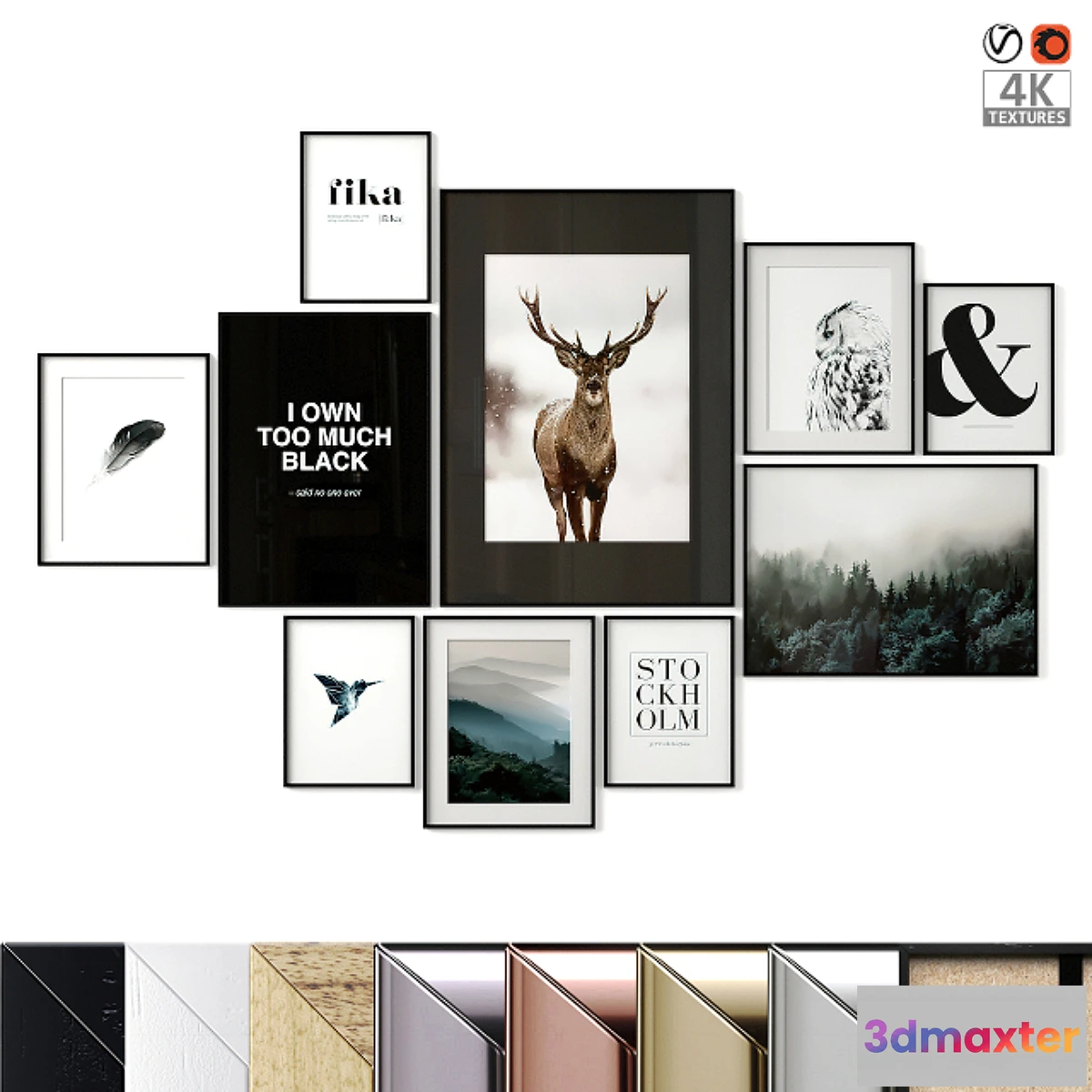 549095 - Poster Set “Forest Mountain”