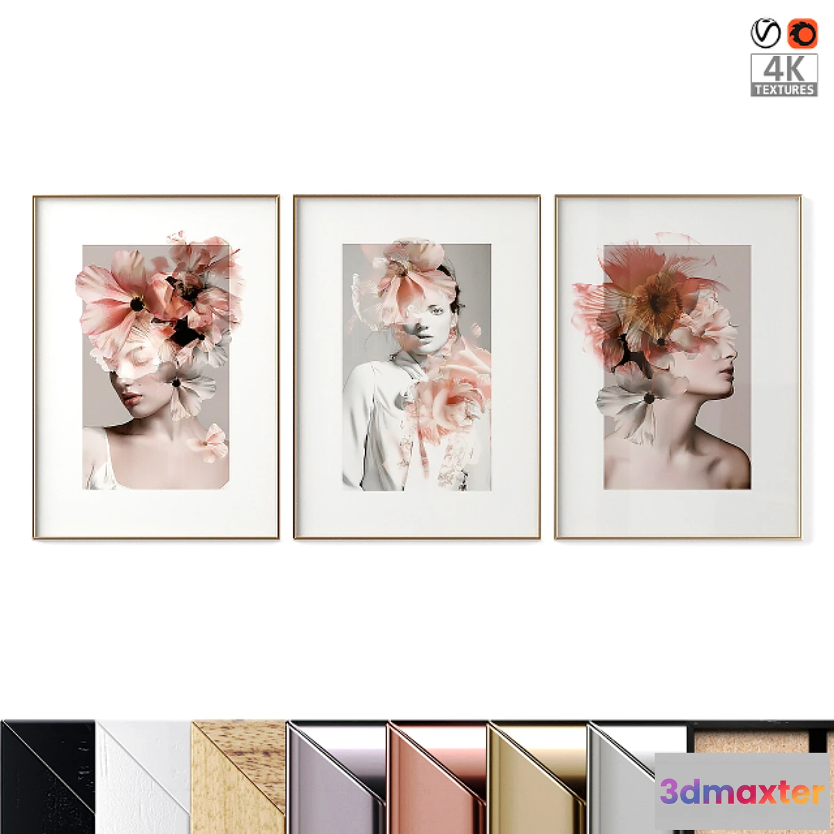 549517 - Poset Set “Feminine Flowers”