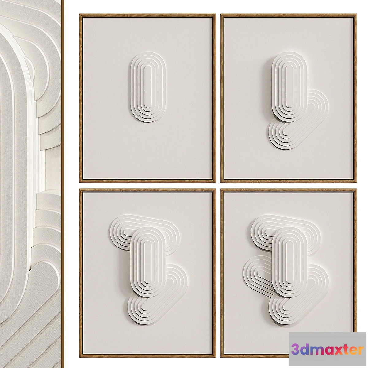 595027 - Relief WHITE ART set 1