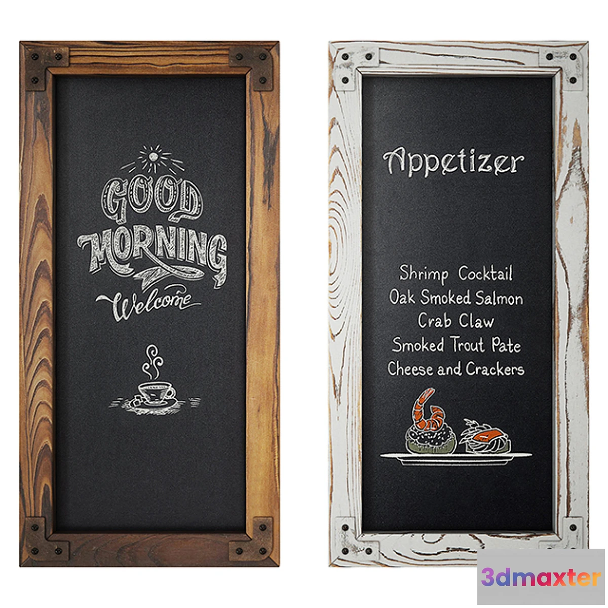 595035 - Wood Frame Chalkboard set1