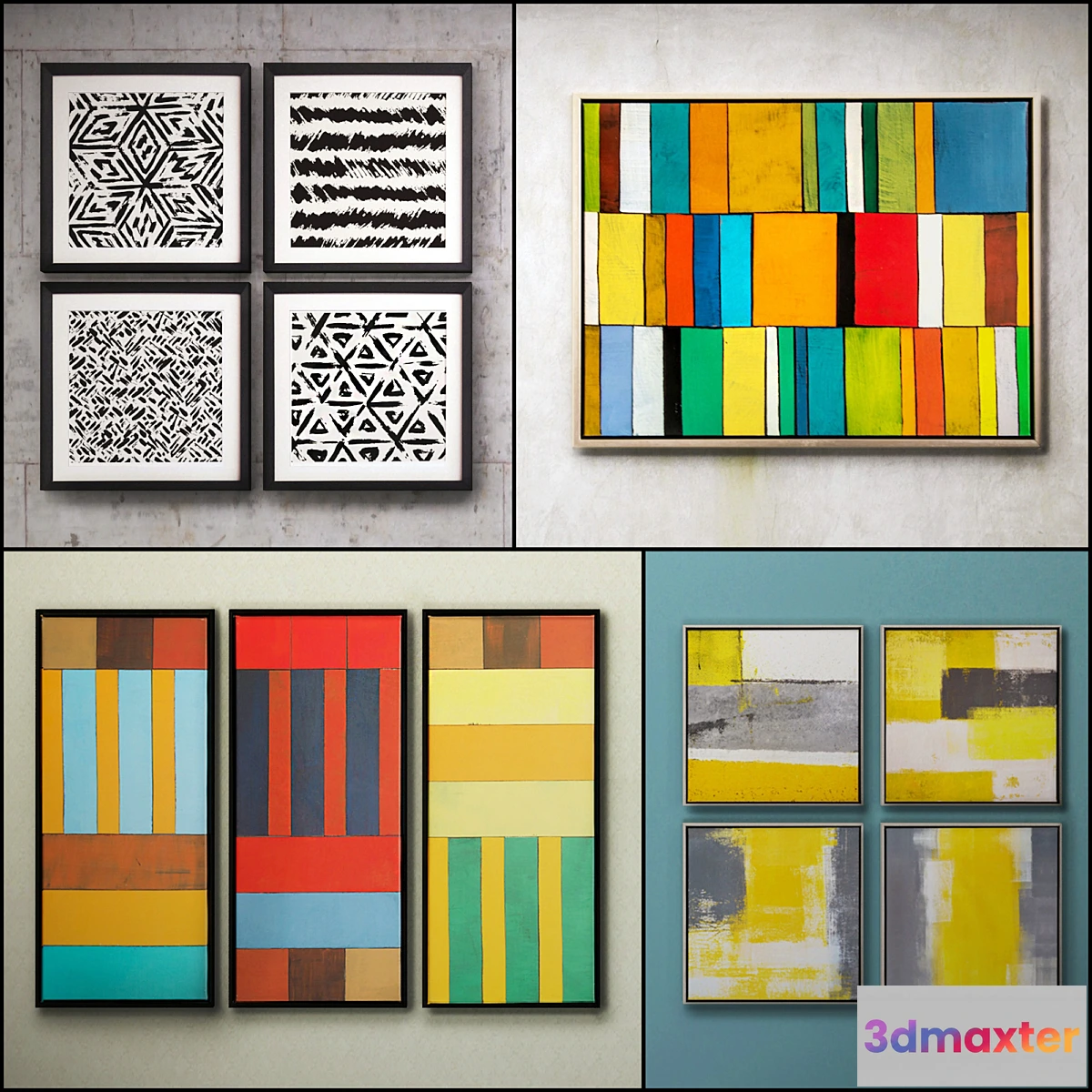 638905 - The picture in the frame 19 piece (Collection 36) Abstract