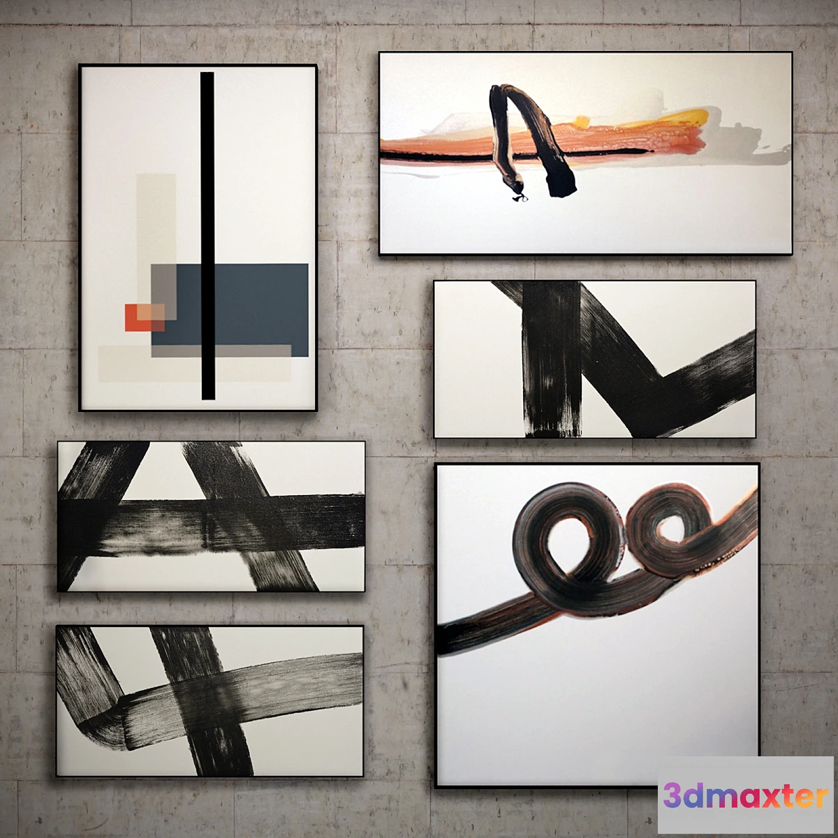 638947 - The picture in the frame 11 Pieces (Collection 42) Abstract