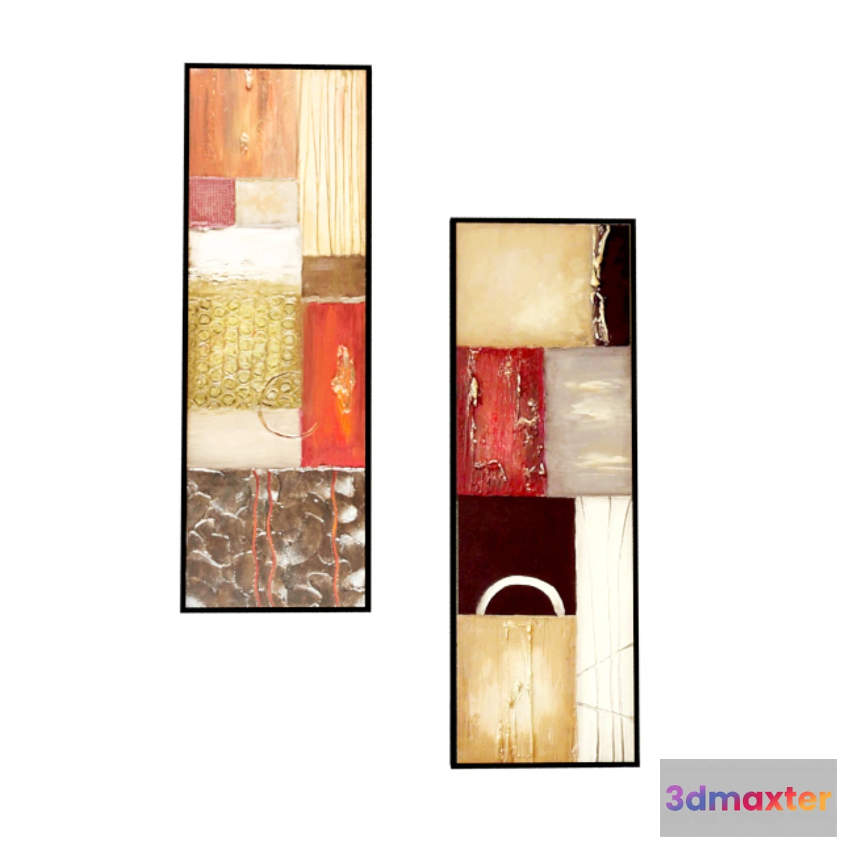 641929 - Textured Panel I II Wall Art