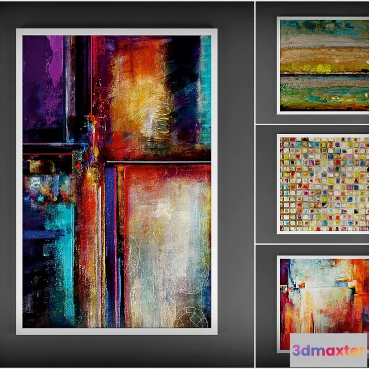 641937 - Collection of paintings “Abstract”