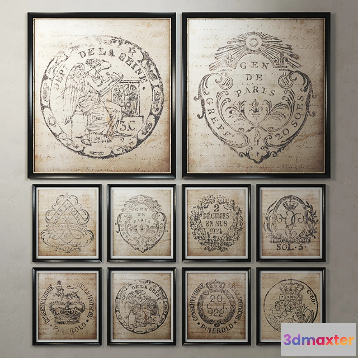 641995 - Restoration Hardware 18th c. European Document Seals