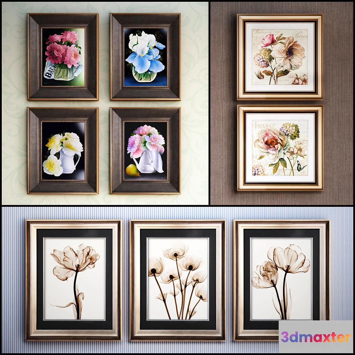 647899 - The picture in the frame 17 piece (Collection 53) Flowers