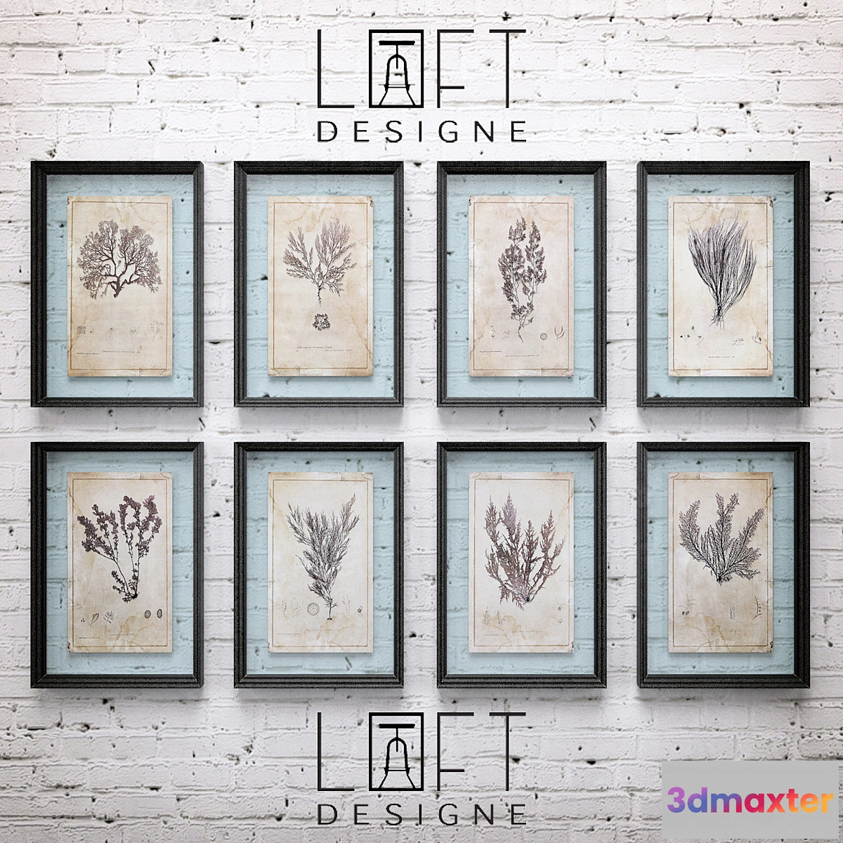 647923 - Loft Designe _ 3032 model set Plants