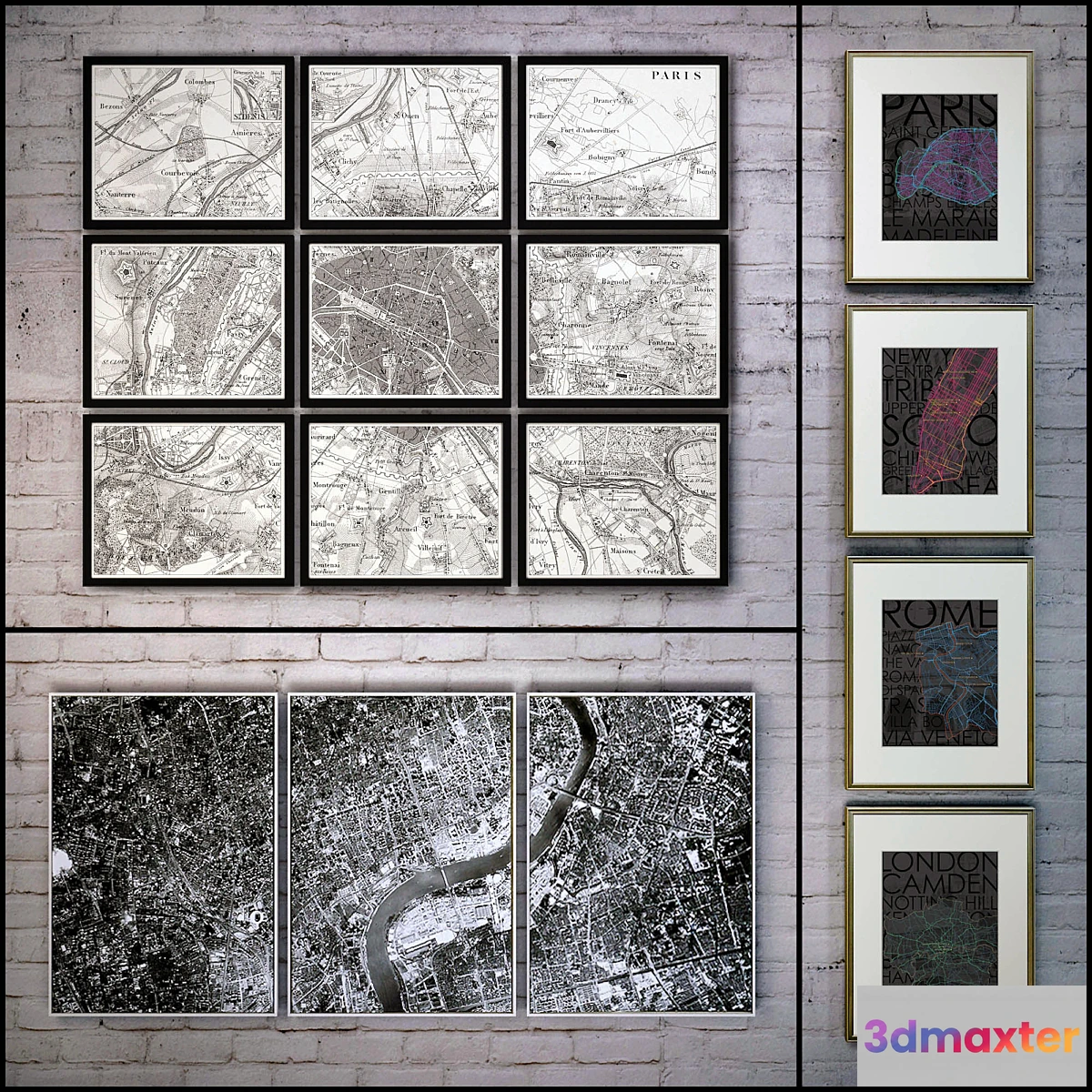 647929 - The picture in the frame a collection 58. Map