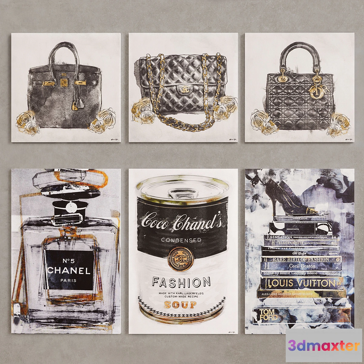 647931 - 10 canvas fashion art