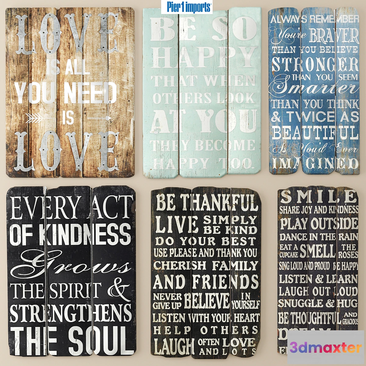 647977 - Set Boards Pictures signboards wooden decor eco design