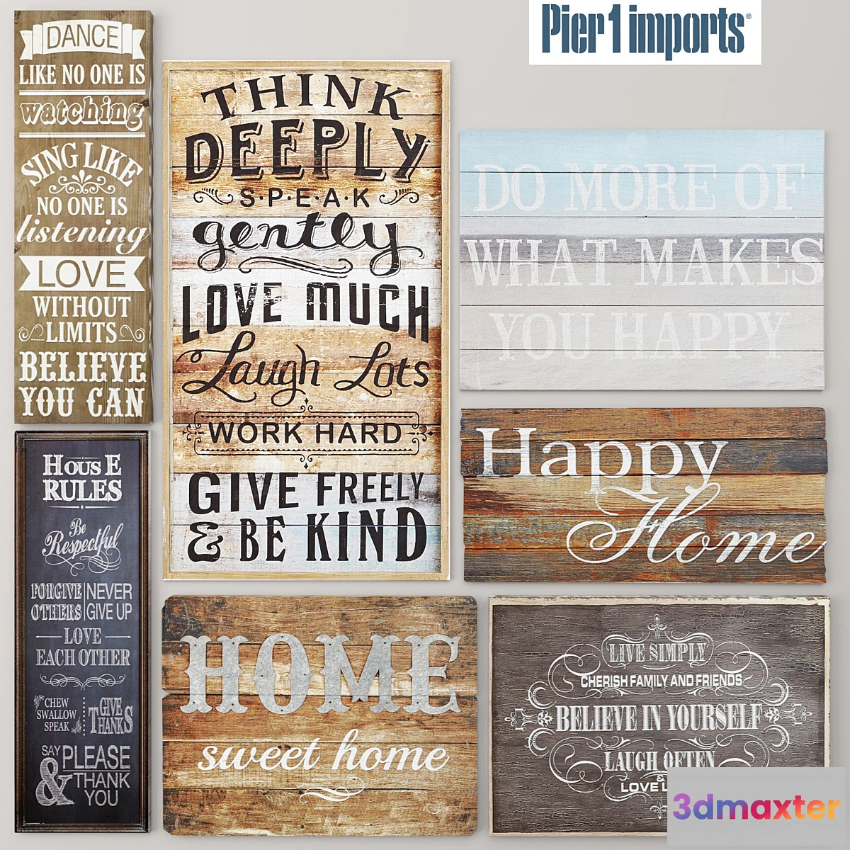 647983 - Set Boards Pictures signboards wooden decor eco design - No.2