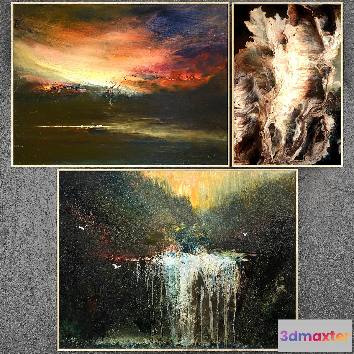 657235 - Paintings abstract  set 245